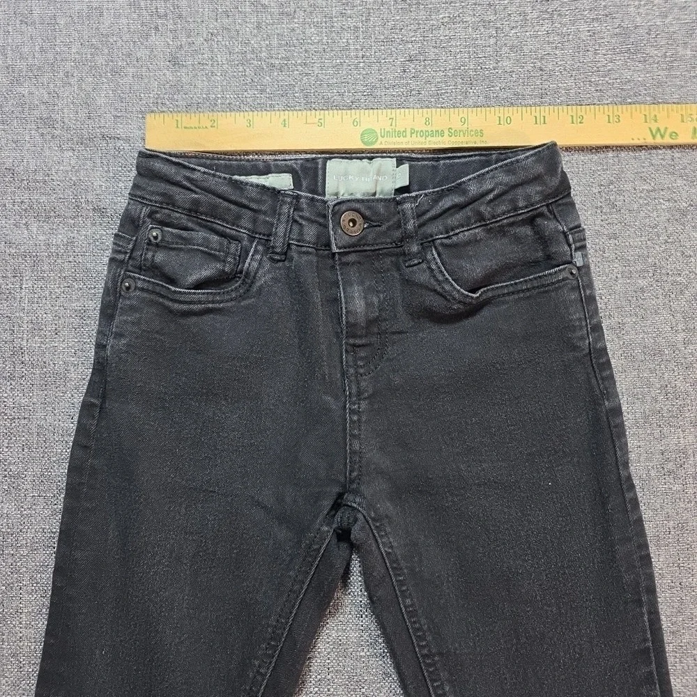 Lucky Brand Jeans Girls Black Zoe Skinny Size 10 Adjustable waist